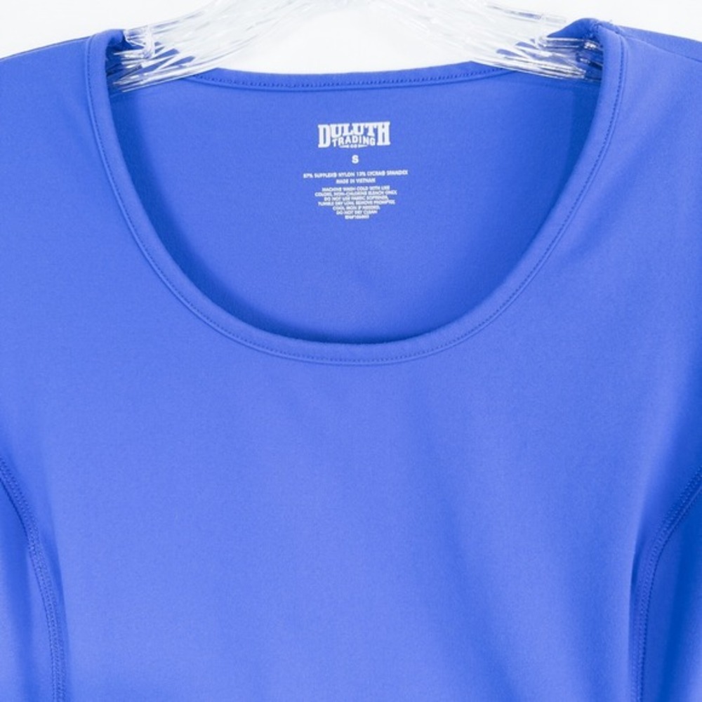 Duluth Trading Co NoGA Classic Short‎ Sleeve Dress Small Blue Athletic 15785 - Picture 5 of 12